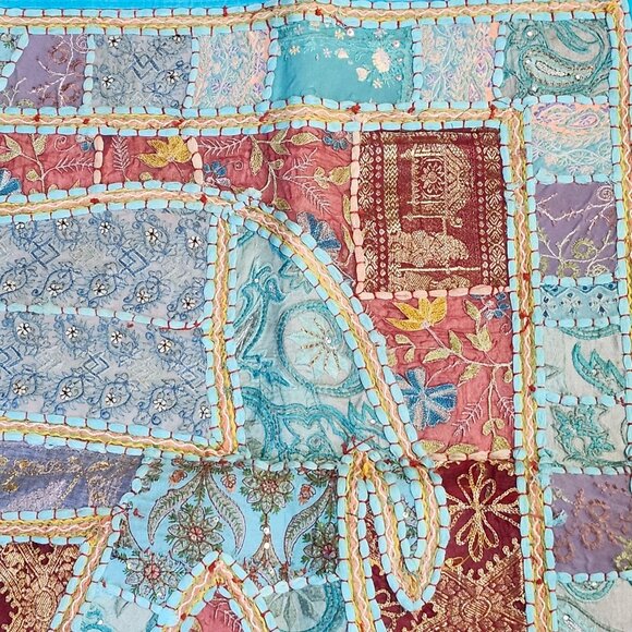 Vintage Patchwork Elephant Tapestry Wall Hanging #4 - Picture 5 of 12